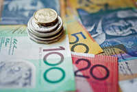 Australische Dollar in Münzen und Scheinen